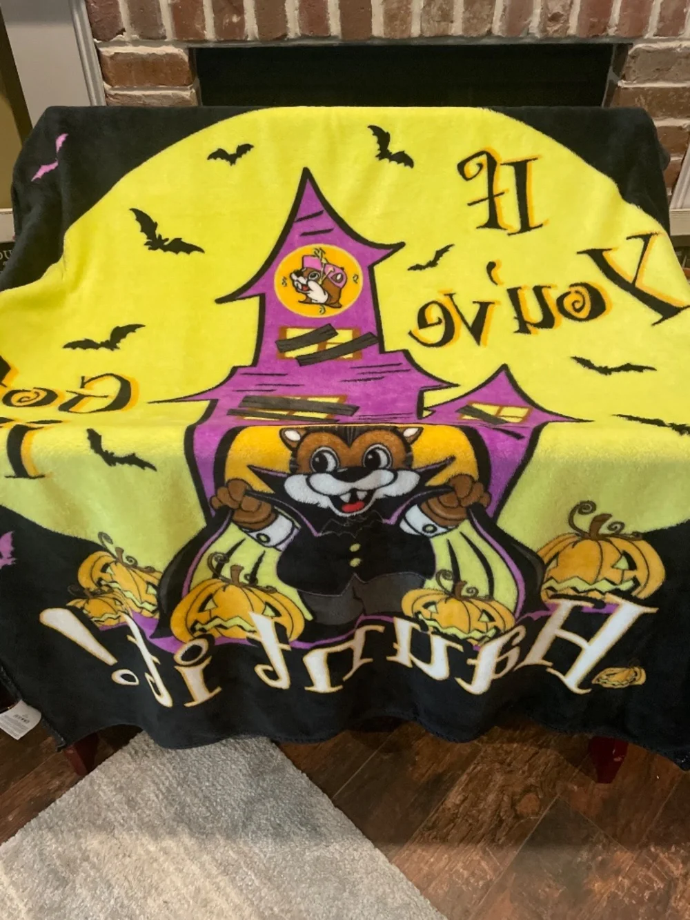 Buc-ees Halloween Throw Blanket